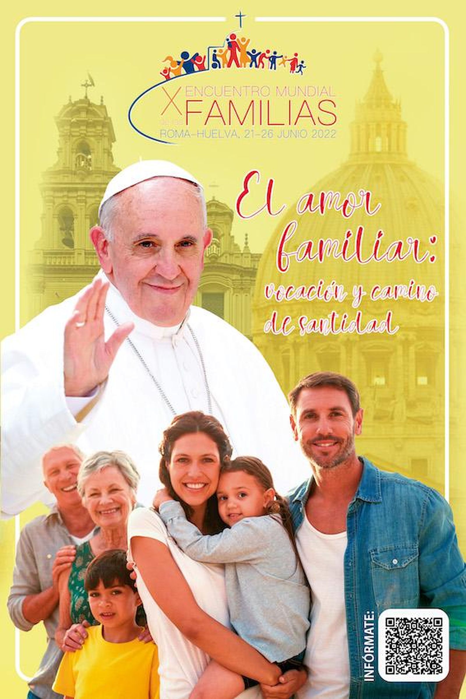Cartel del X Encuentro Mundial de las Familias.