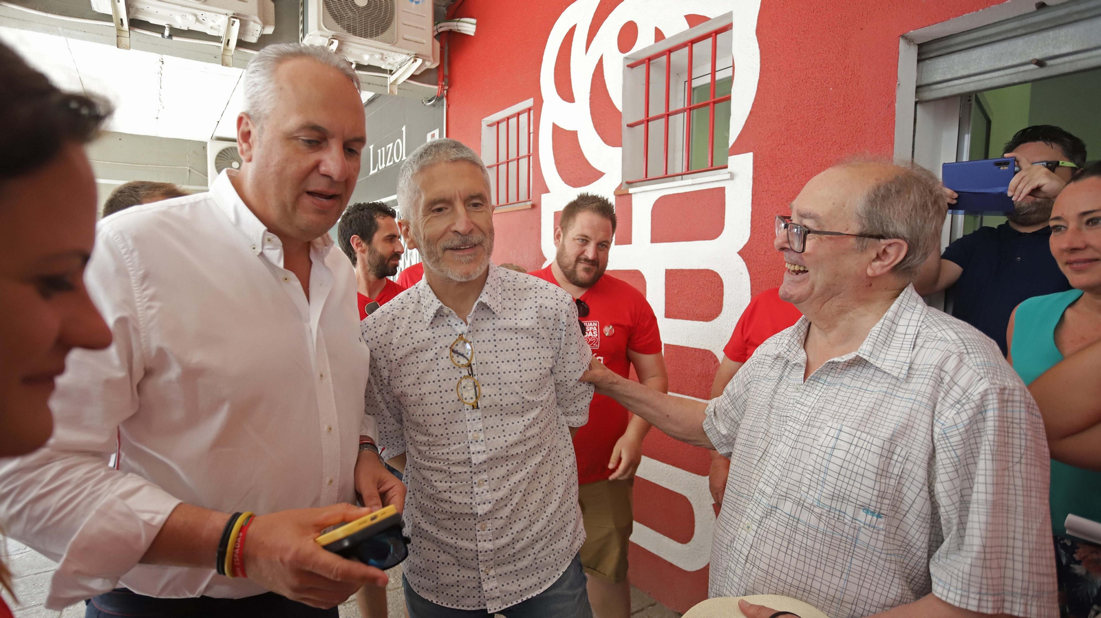 Fotos del acto de campaña de Fernando Grande-Marlaska en San Roque