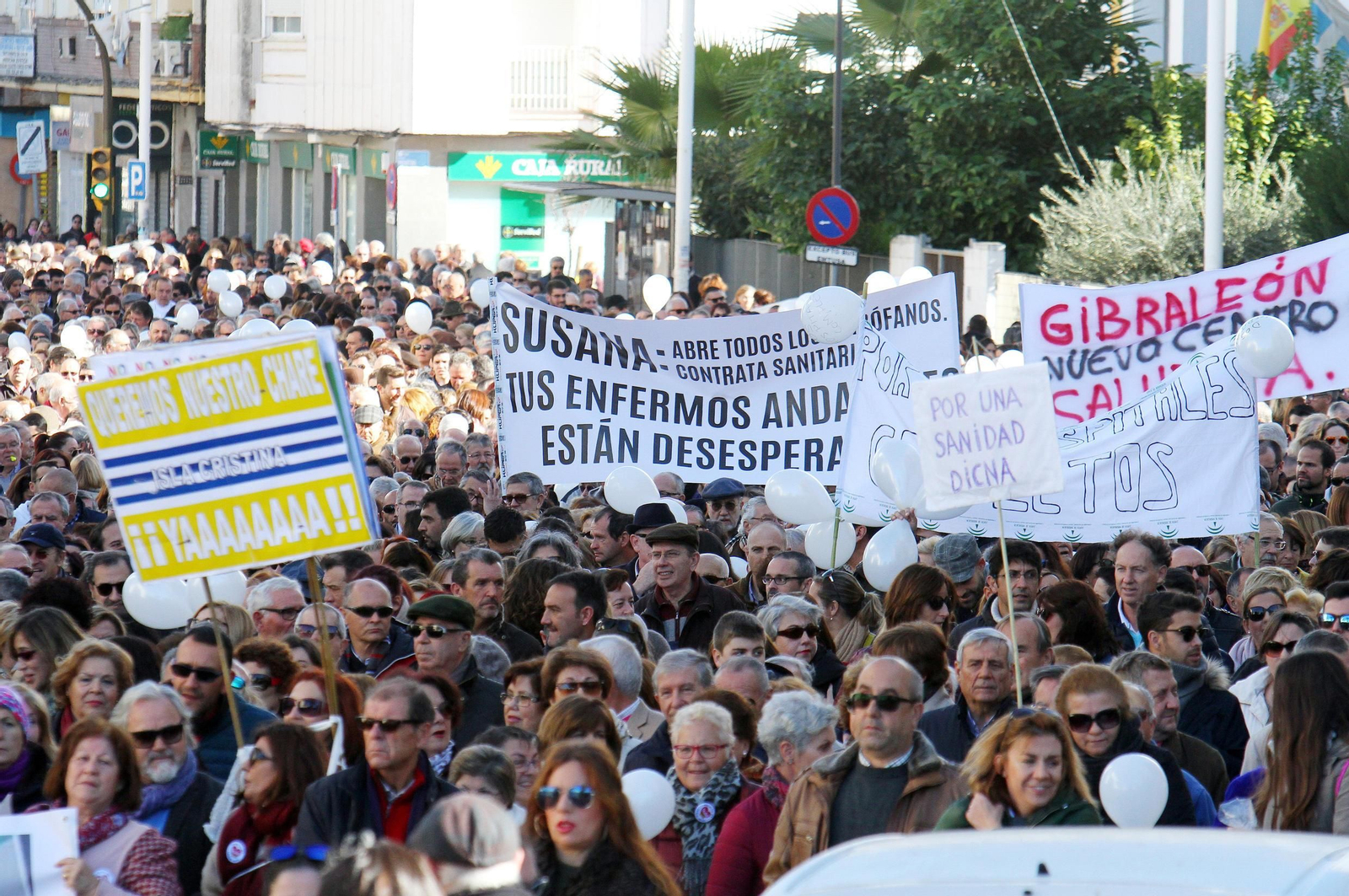 La marea blanca, en Huelva