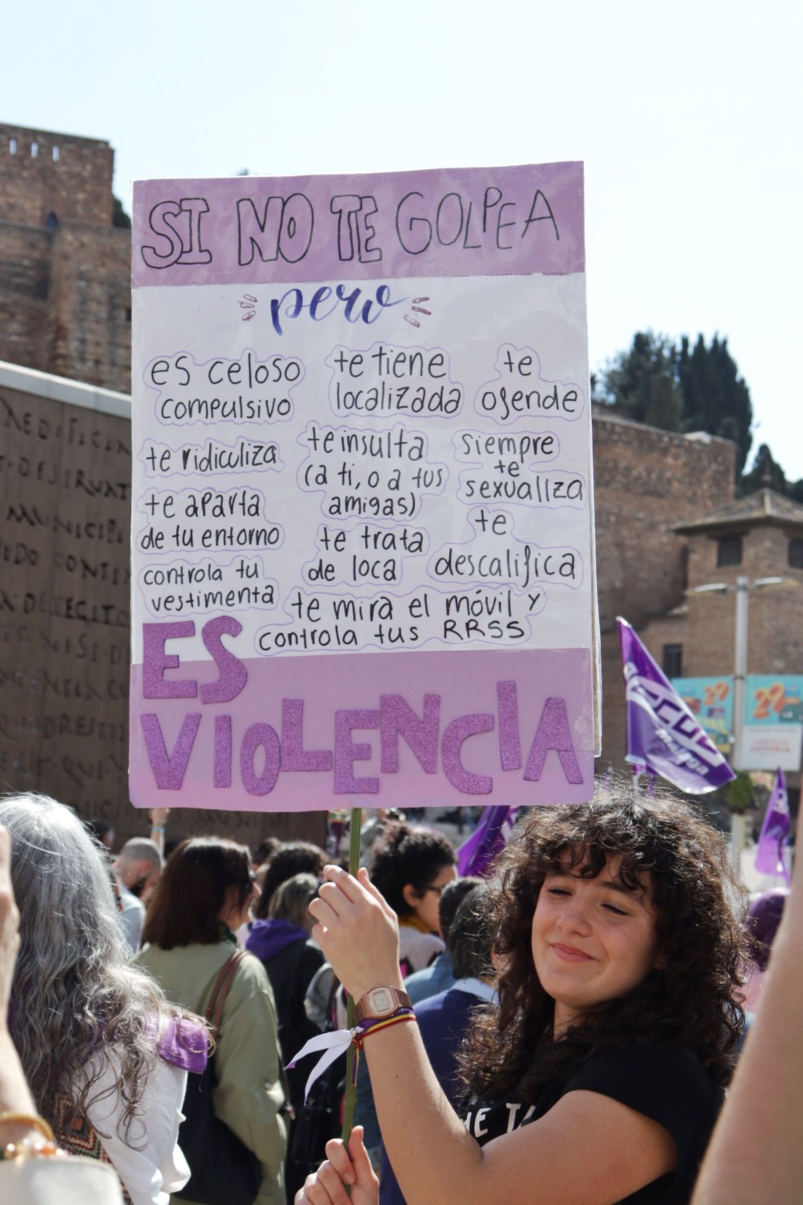 La manifestación del 8M en Málaga, en fotos