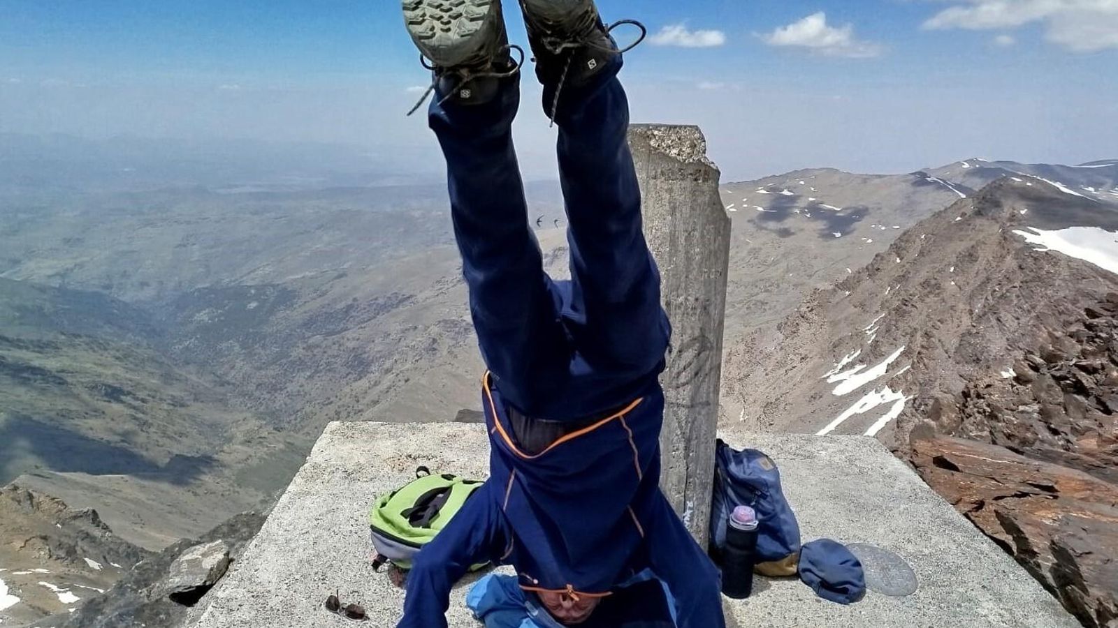 Fermín también quiso dejar constancia de la hazaña.