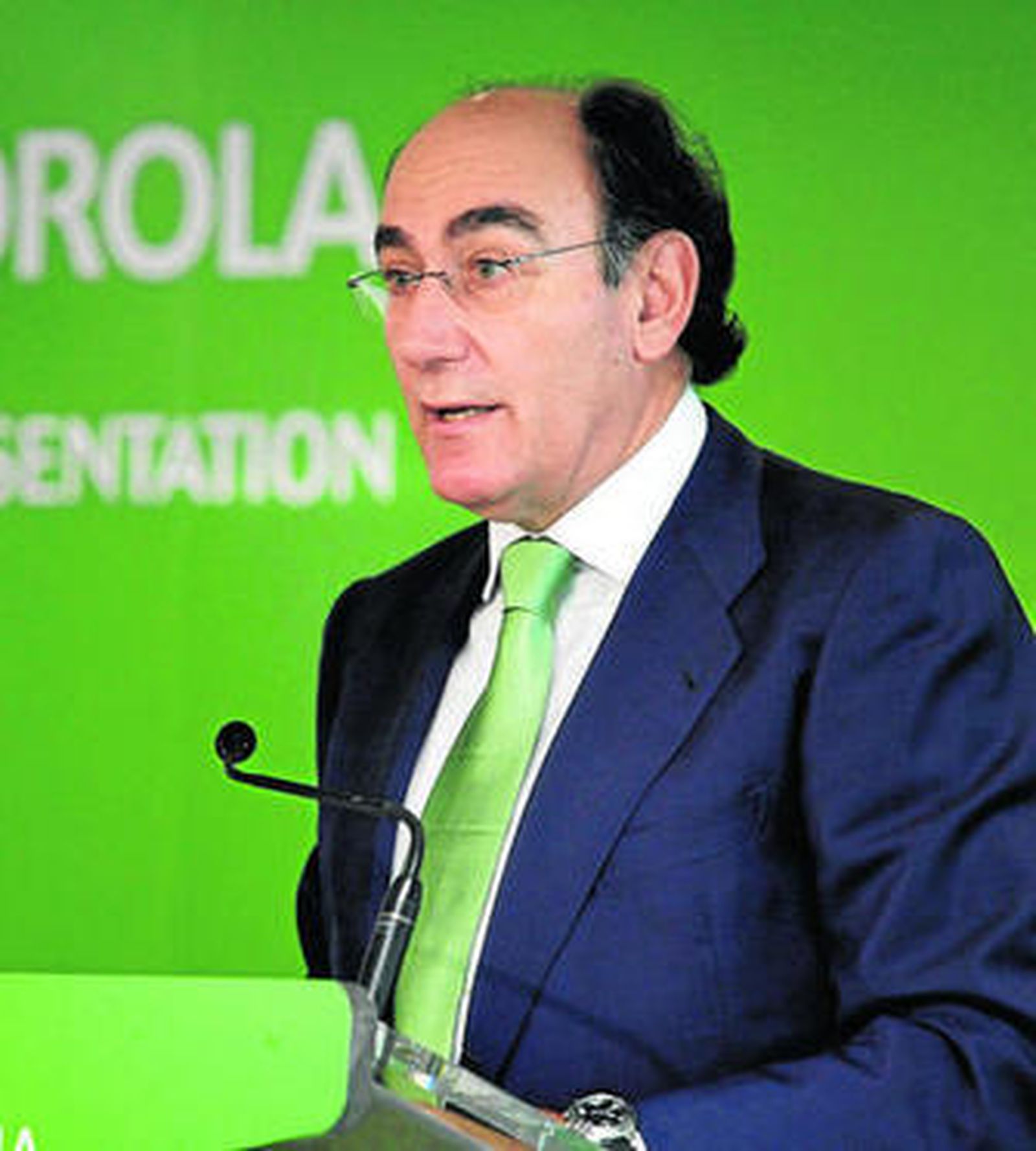 El presidente de Iberdrola, Ignacio Sánchez Galán, ayer.