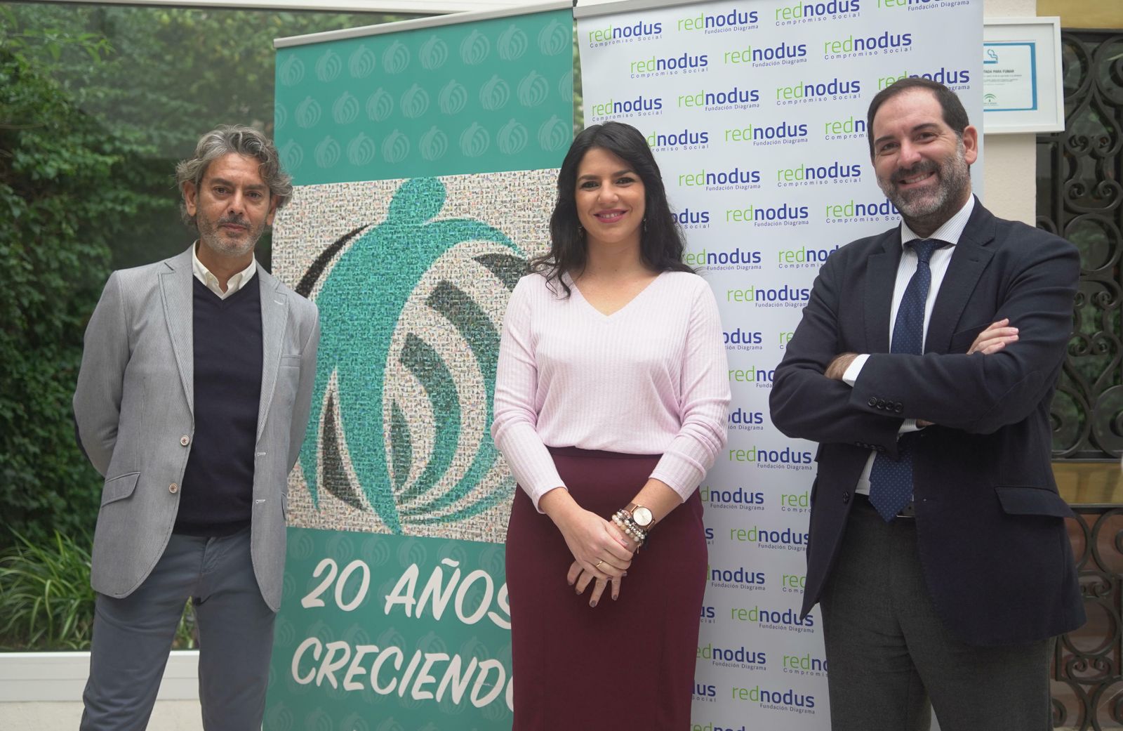 Las autoridades en celebración de los actos del 20 aniversario del centro de menores
