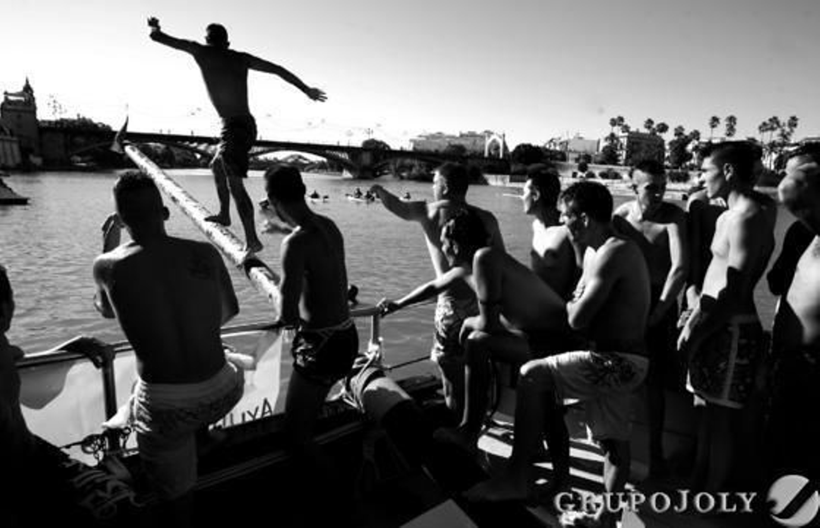 La cucaña de Triana, un clásico de la Velá.

Foto: Juan Carlos Muñoz