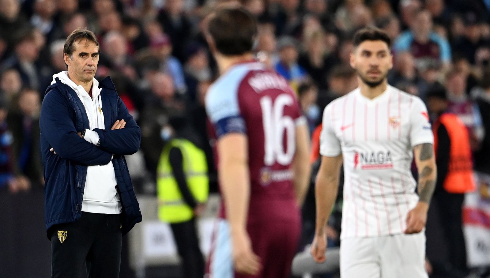 Las imágenes del West Ham - Sevilla