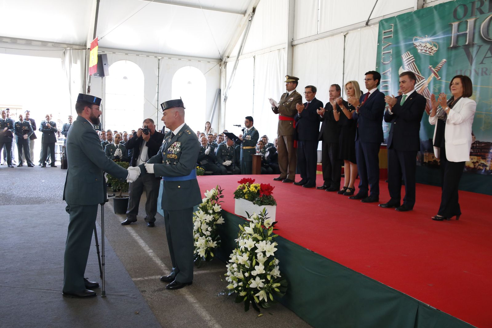 Imágenes del acto de celebración de la patrona de la Guardia Civil