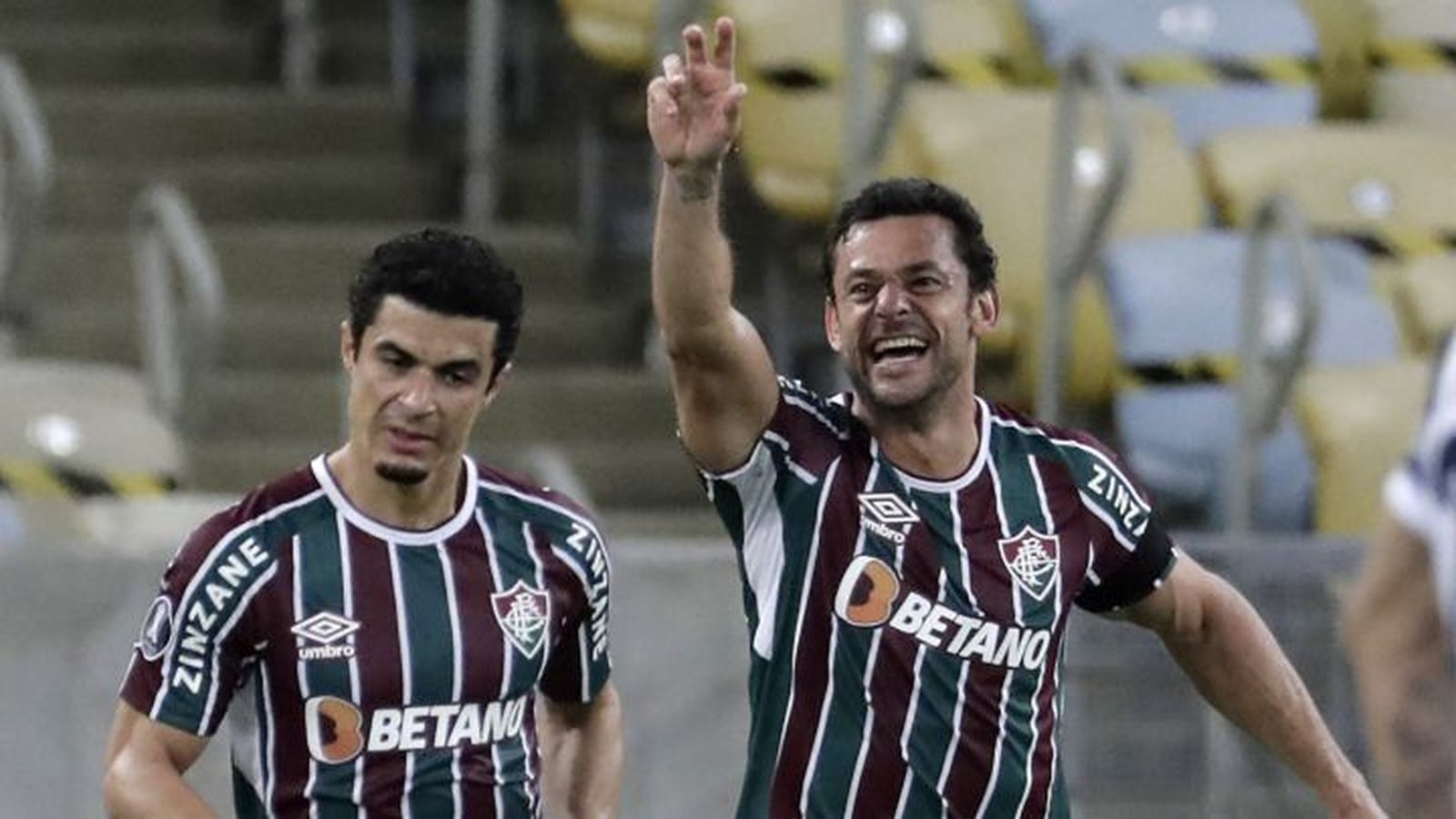 Jugadores con la elástica del Fluminense