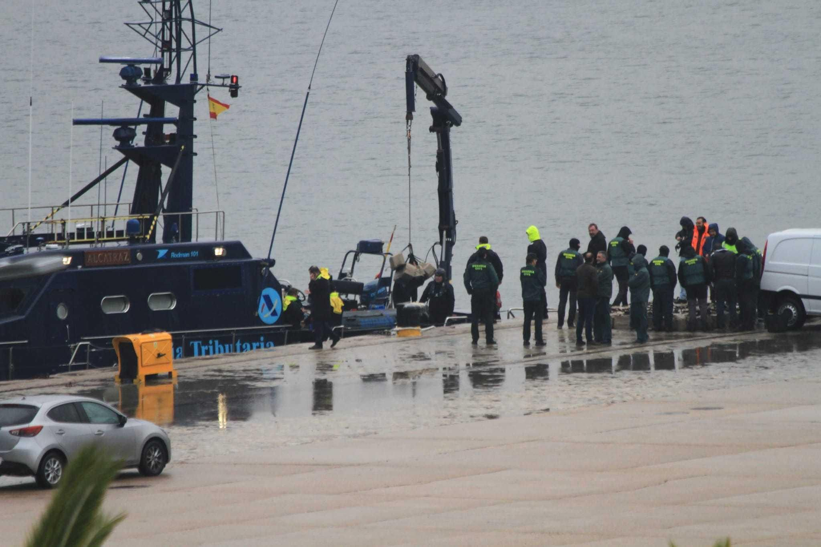 Imagen de archivo de una operación anterior antidroga en el Puerto de Huelva.