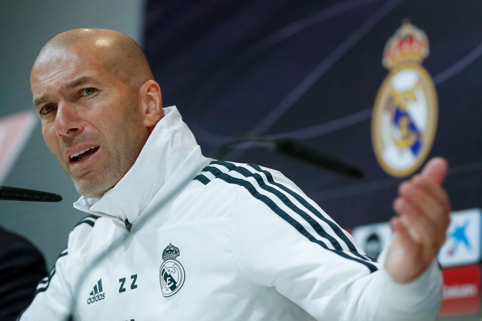 Zinedine Zidane, técnico del Real Madrid.