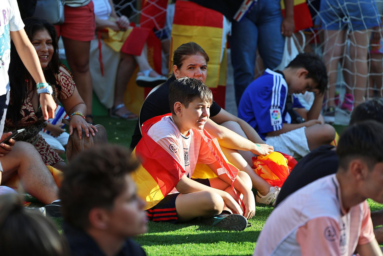 Imágenes de la Fan zone en Huelva de la Final de la Eurocopa entre Inglaterra y España Imágenes de la Fan zone en Huelva de la Final de la Eurocopa entre Inglaterra y España