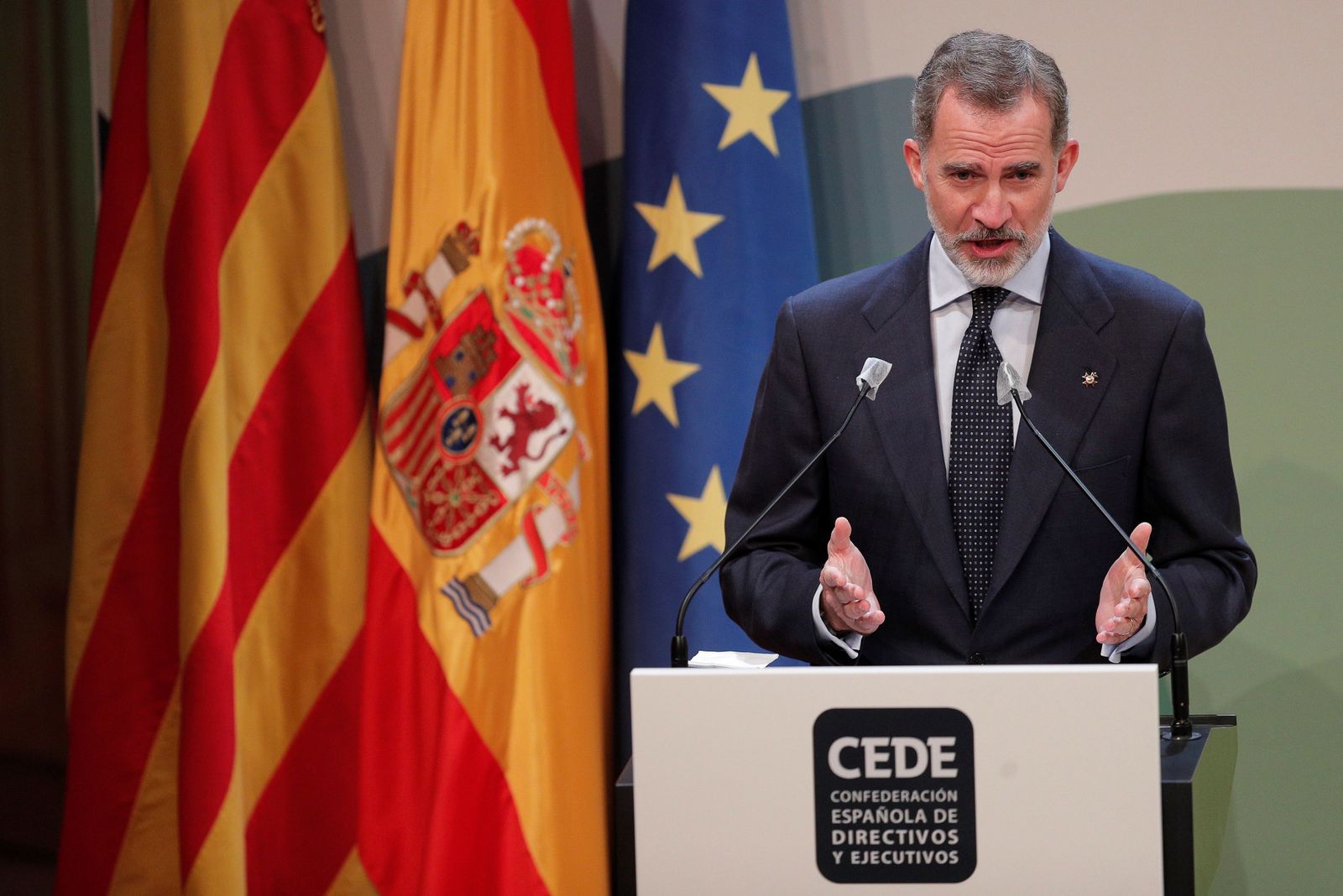 El rey Felipe VI, en el congreso CEDE de directivos