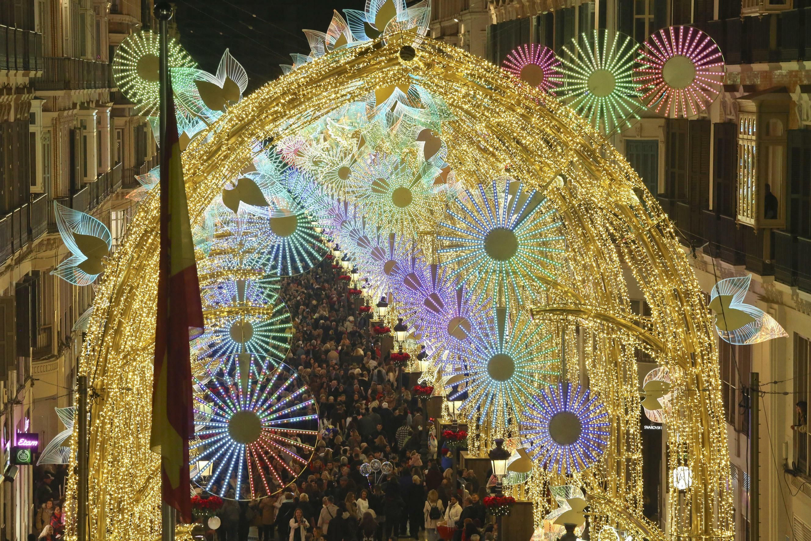 Las fotos de las luces de Navidad en Málaga Las fotos de las luces de Navidad en Málaga