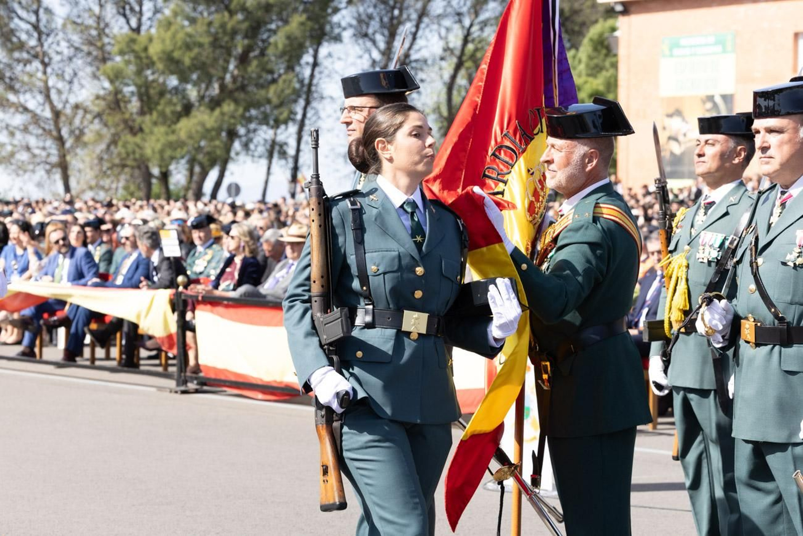 Acto de jura de bandera de la 130ª promoción de guardias civiles de la Academia de Baeza