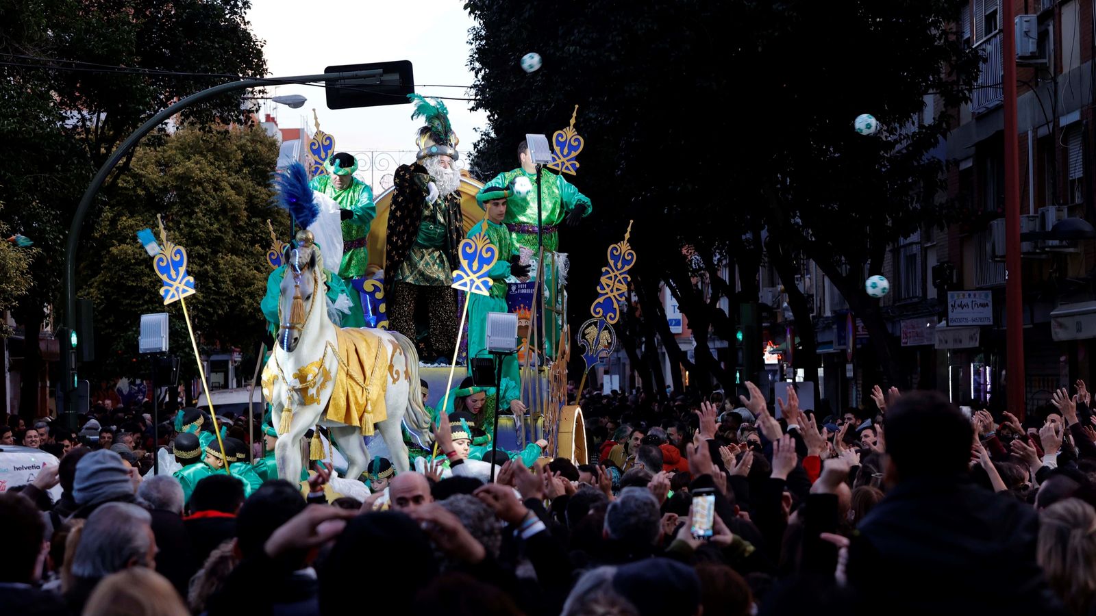 Uno de los Reyes Magos en Triana