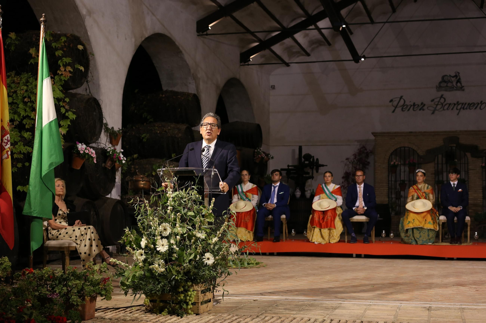 Un momento del pregón de Antonio Pulido