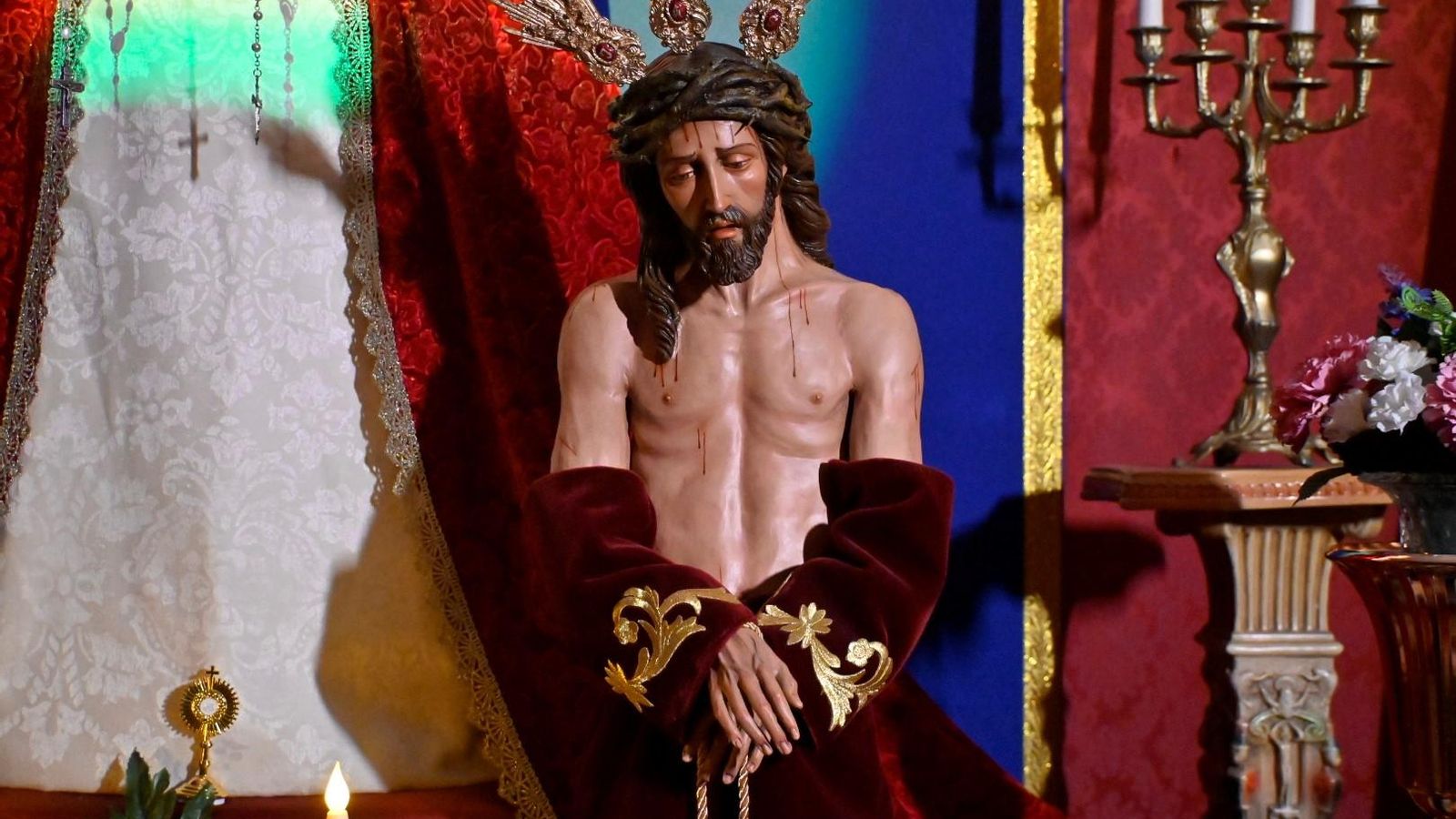 El Cristo de la asociación cofrade.