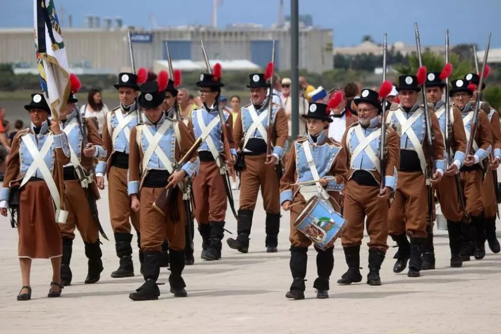 Una imagen del desfile de tropas realizado el pasado 2023
