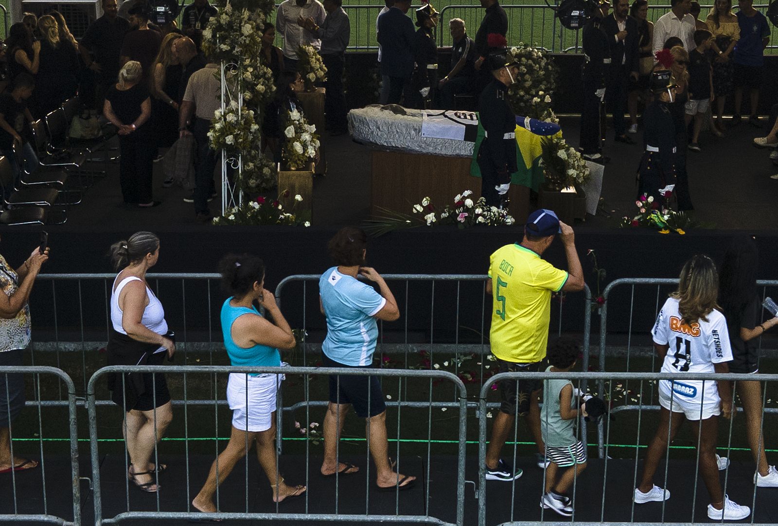 Las fotos del entierro de Pelé