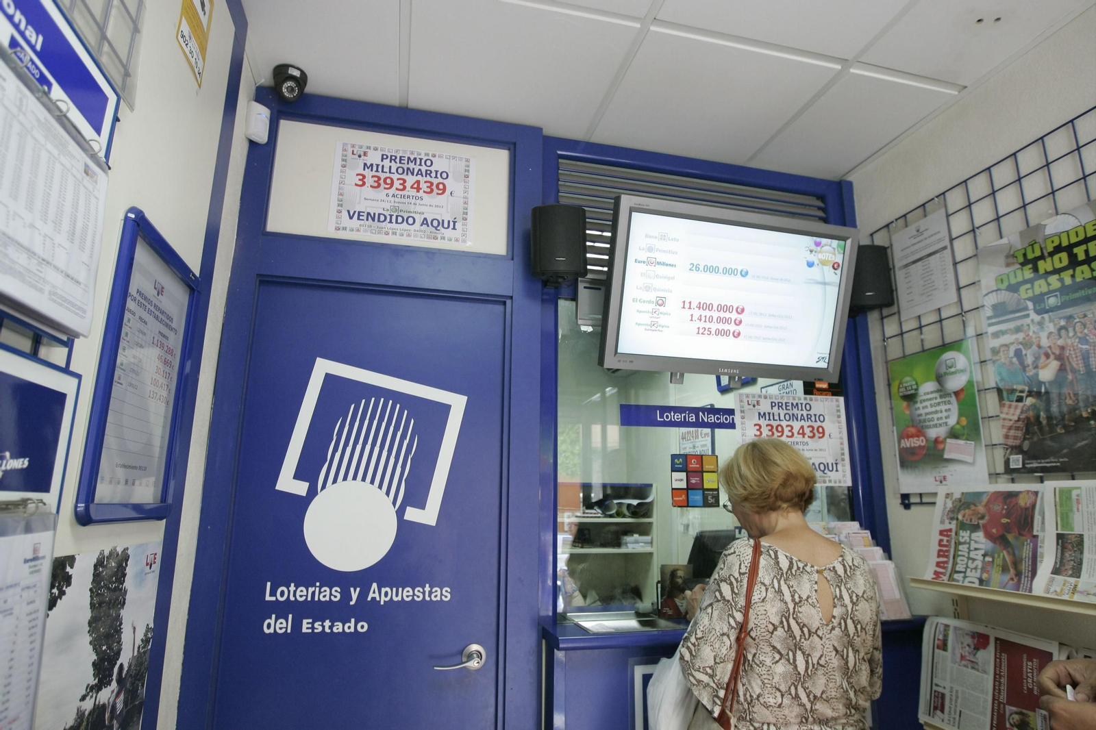 Administración de lotería en una imagen de archivo.