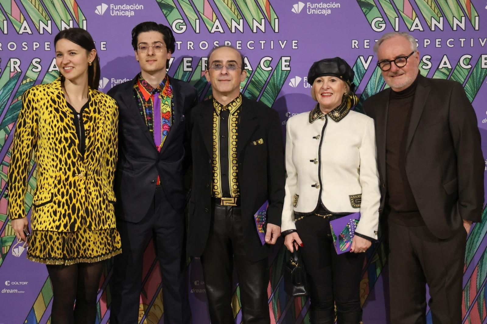El photocall de la inauguración de la exposición de Versace en Málaga, en imágenes