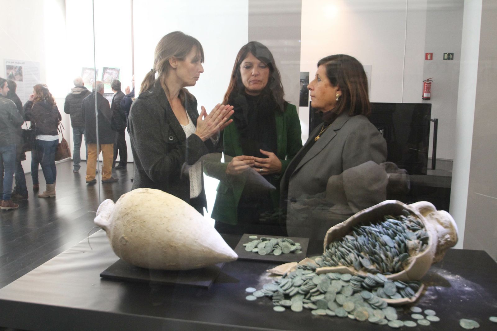 El tesoro de Tomares expuesto en el Museo Arqueológico de Sevilla.