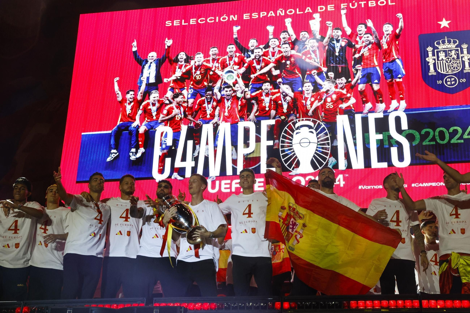 Las fotos de la celebración de España como campeona de la Eurocopa en Madrid