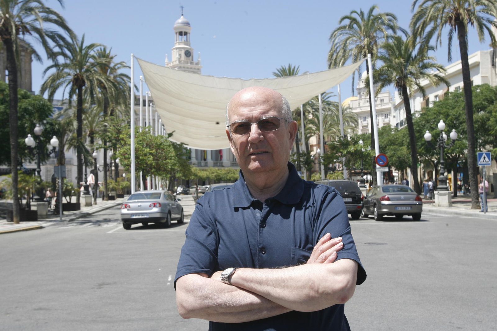 Manuel Paredes Grosso, en una visita a Cádiz.