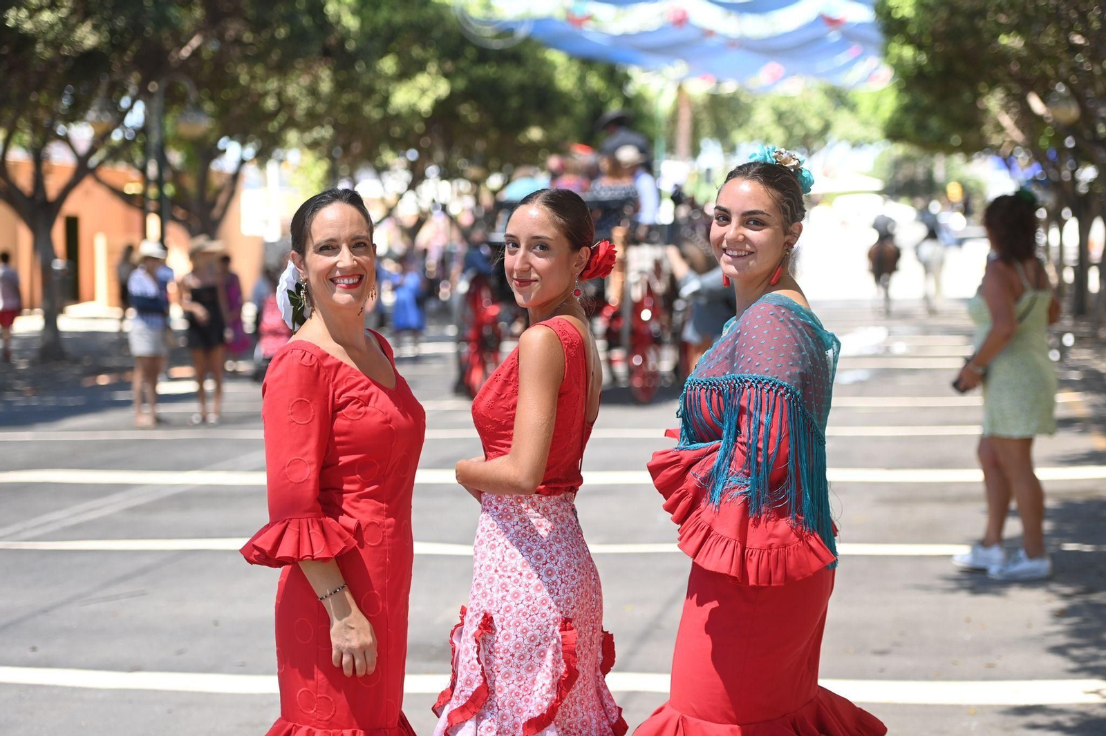 Las fotos del lunes festivo en la Feria en Málaga