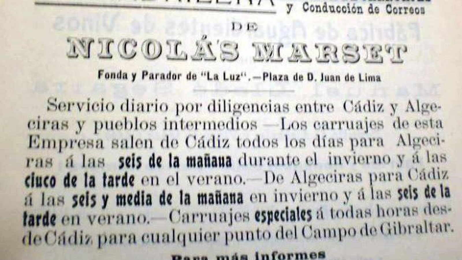 La Madrileña, empresa de Nicolás Marset (Algeciras)