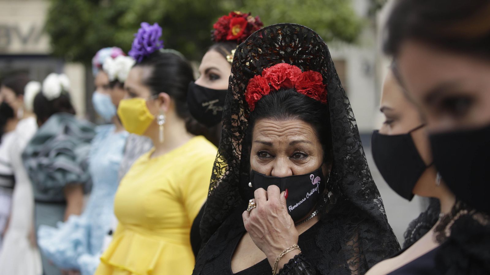 Rosario Montoya, 'La Farruca', en el acto de movilización convocado por la asociación #Lunaroff Rosario Montoya, 'La Farruca', en el acto de movilización convocado por la asociación #Lunaroff