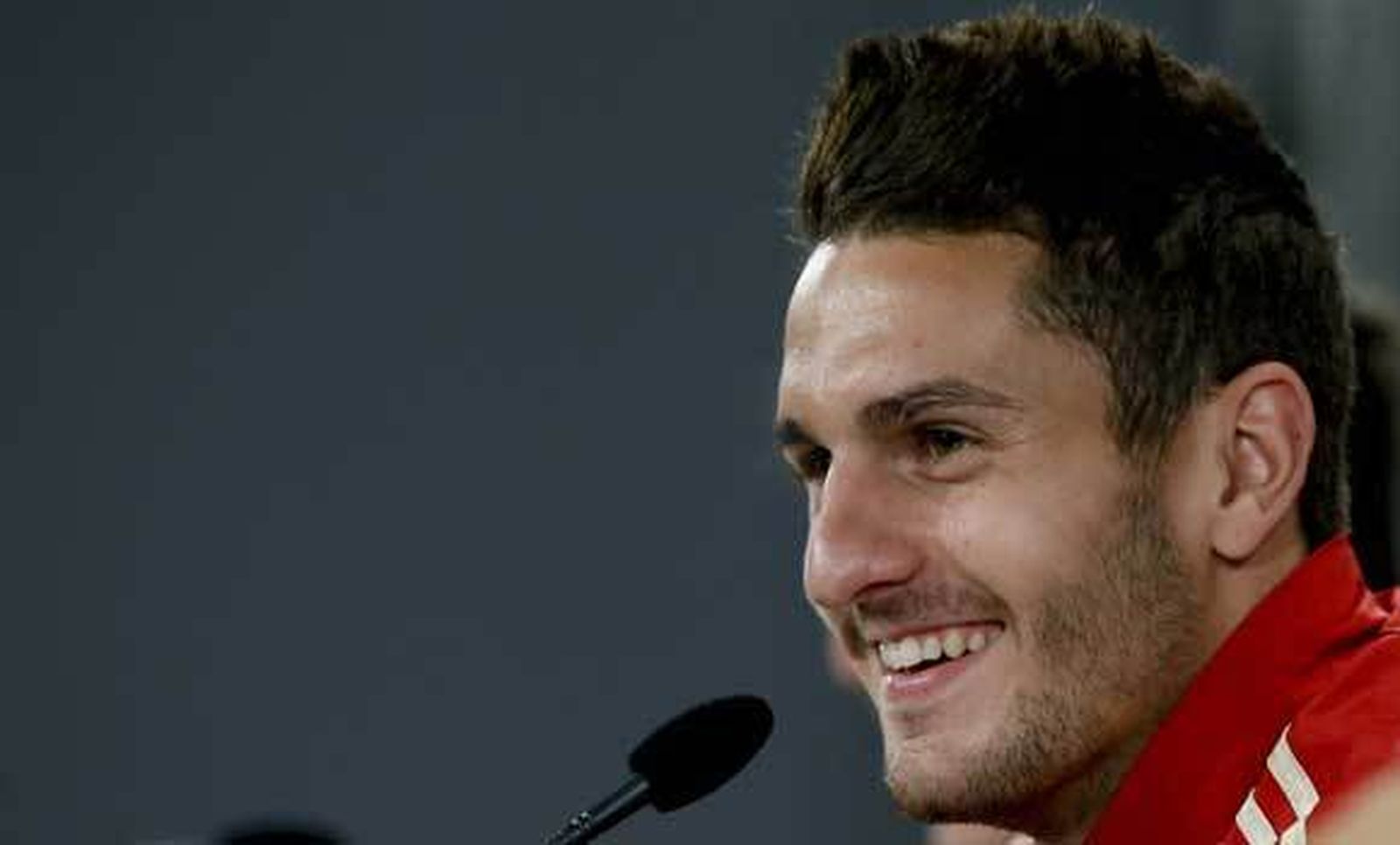 Koke, en rueda de prensa. /EFE