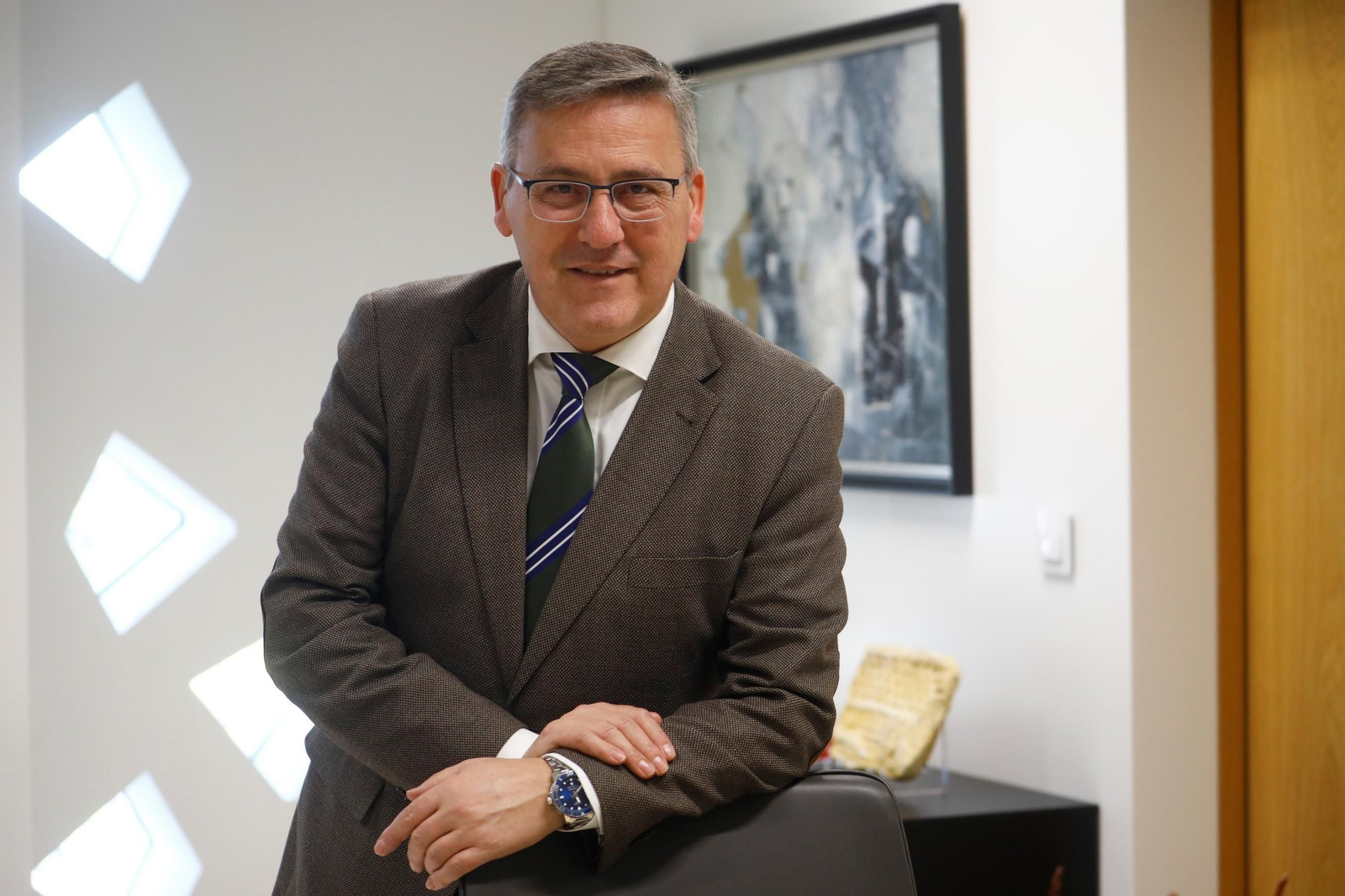 Miguel Ángel Pareja, presidente de la Audiencia Provincial, en la Ciudad de la Justicia