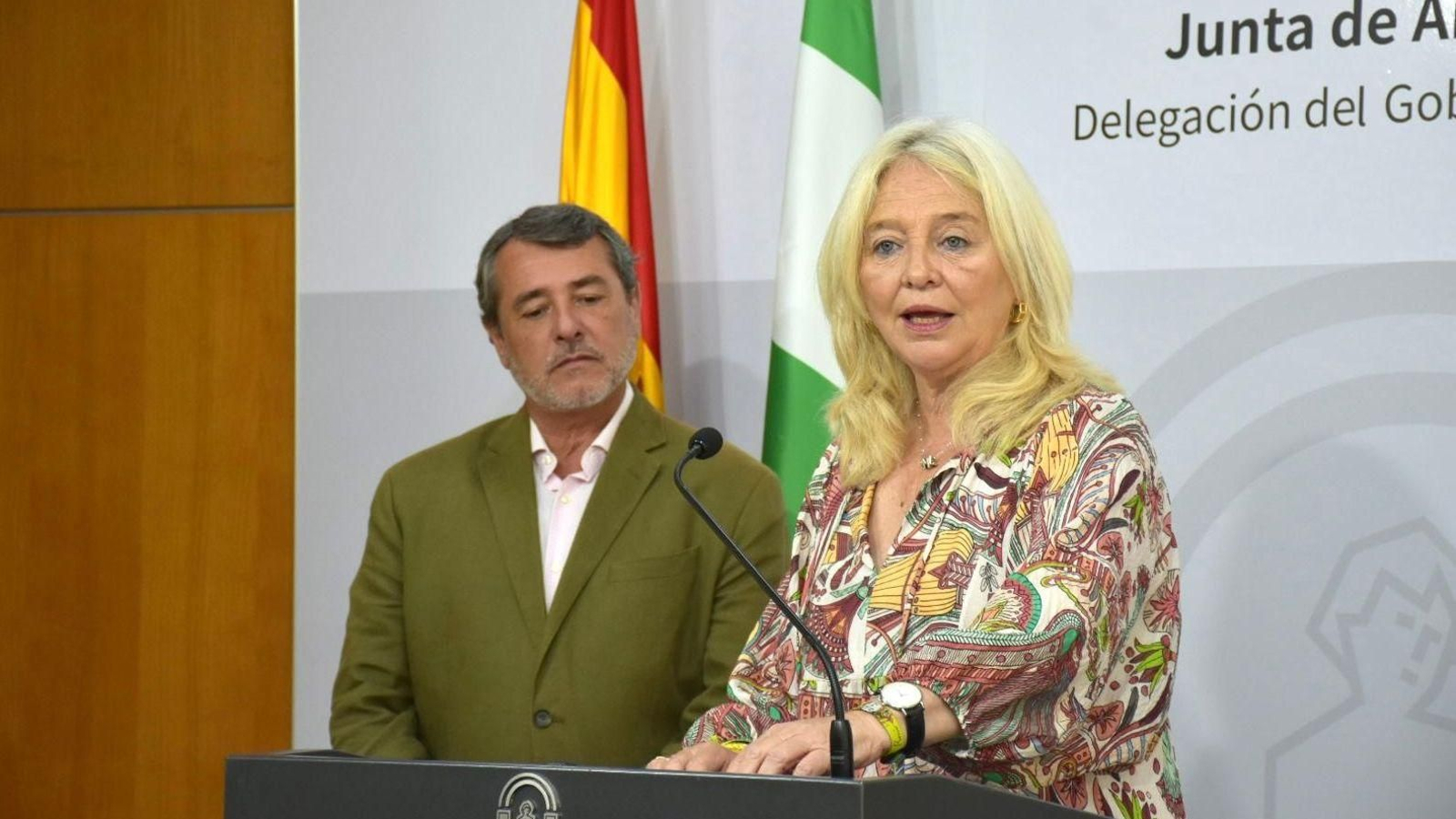 Mercedes Colombo, en la presentación de las ayudas de la Junta a la provincia de Cádiz.