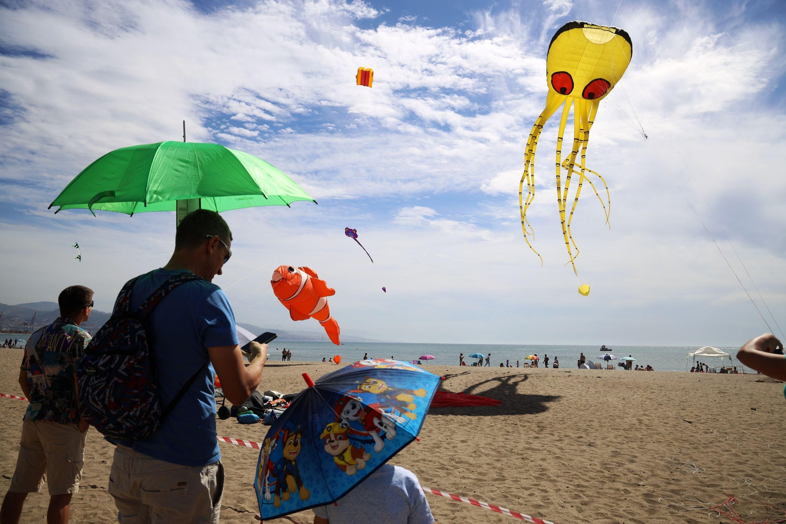 Las imágenes del Festival Internacional de Cometas en las playas de Málaga