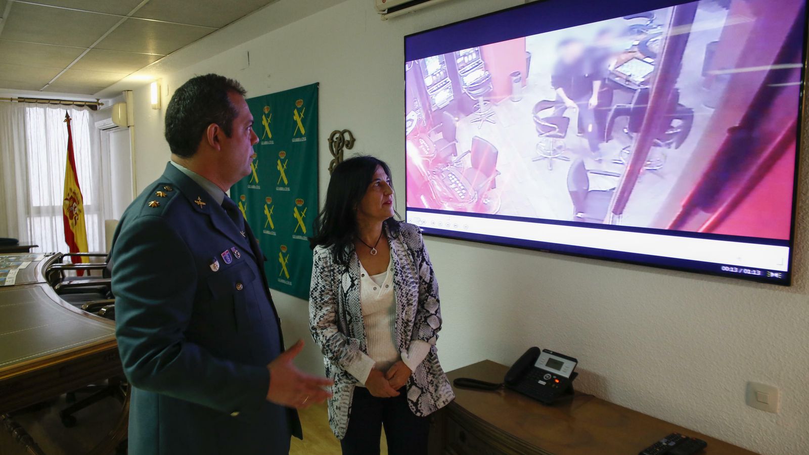 Rueda de prensa para informar del operativo de la Guardia Civil