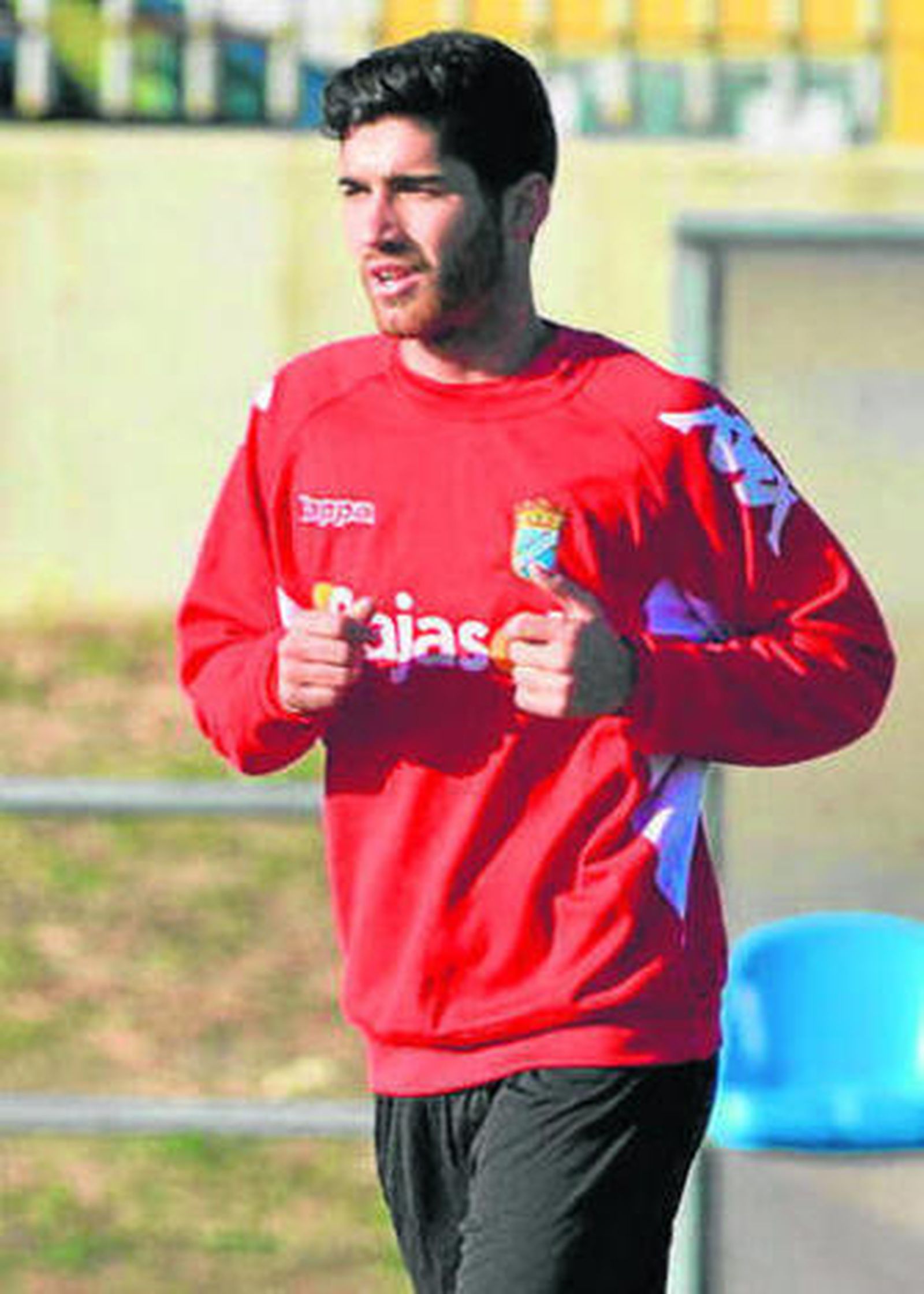 Nico, en el entreno del lunes.