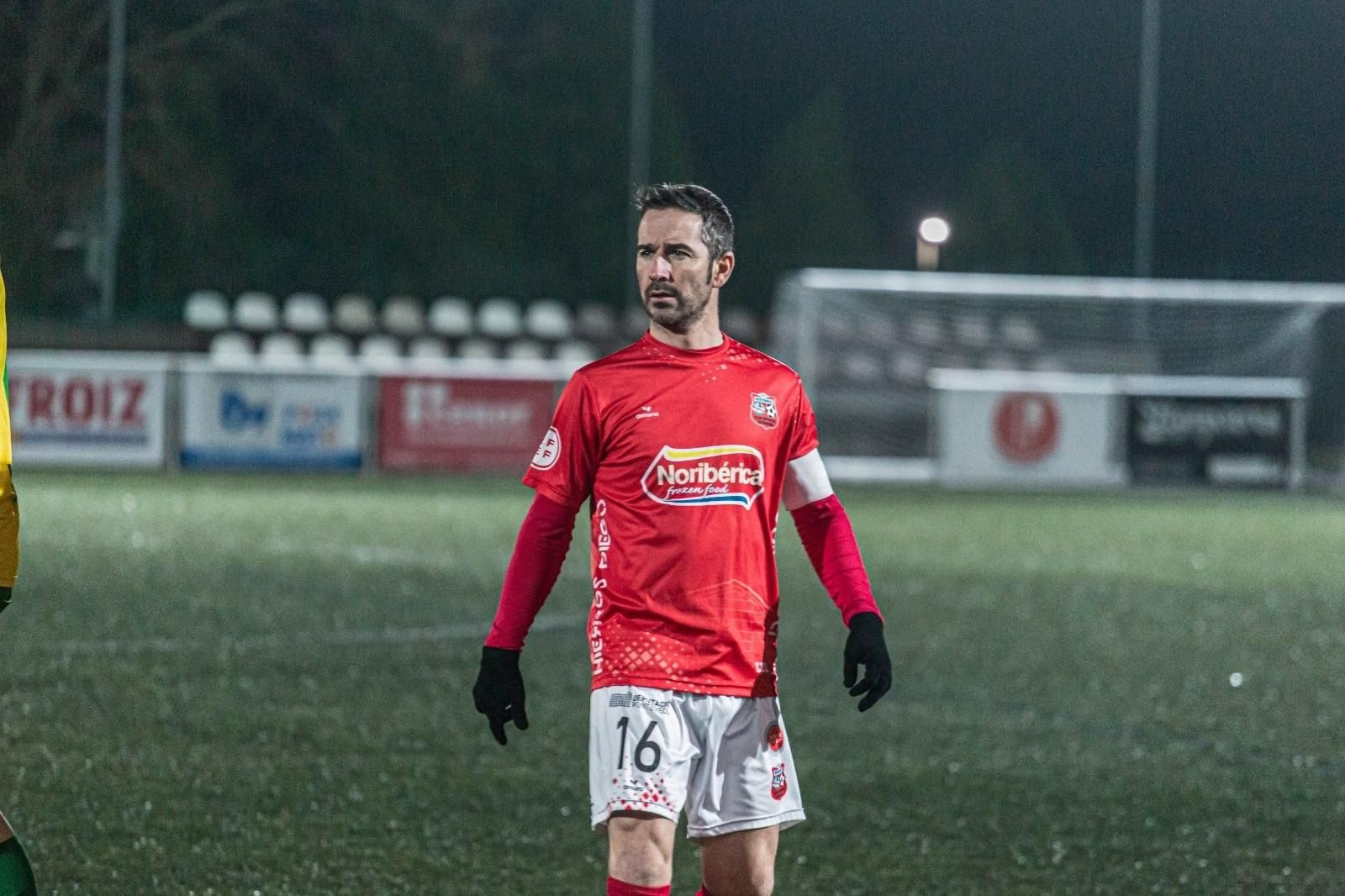 Javicho, en uno de  sus últimos  partidos con el Estradense.