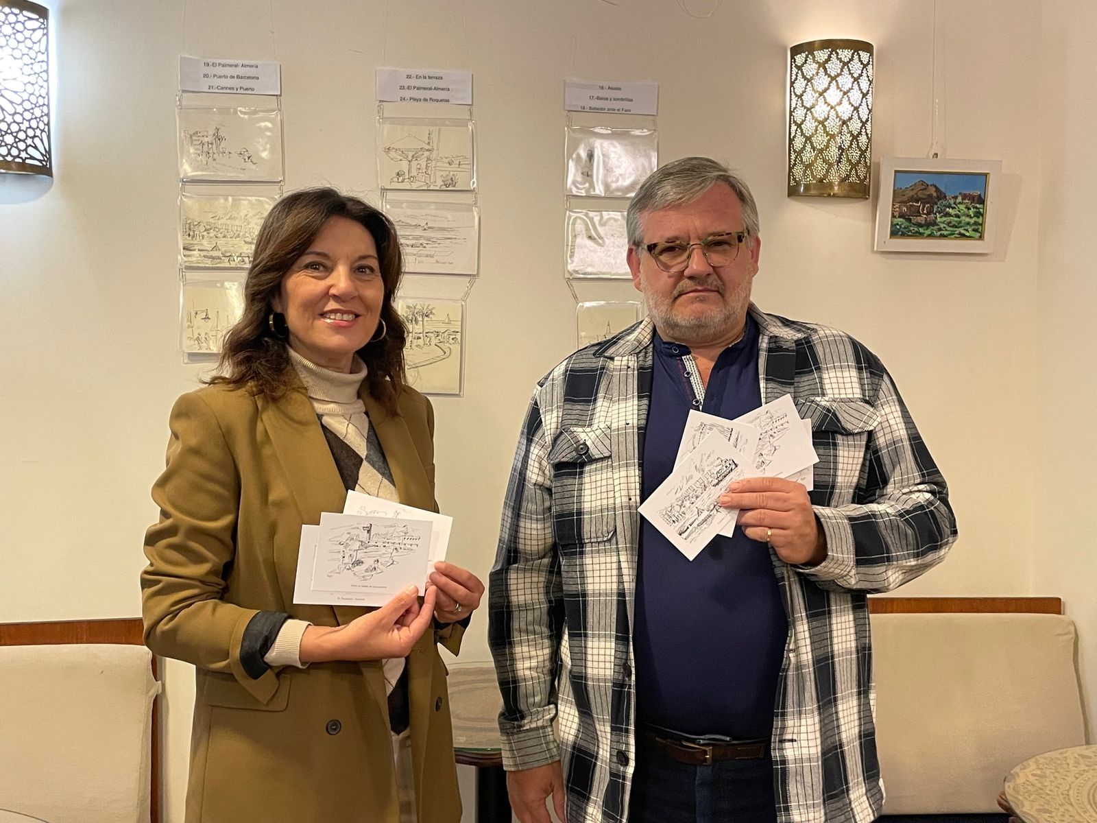Magdalena Cantero junto a Luis García Yepes.