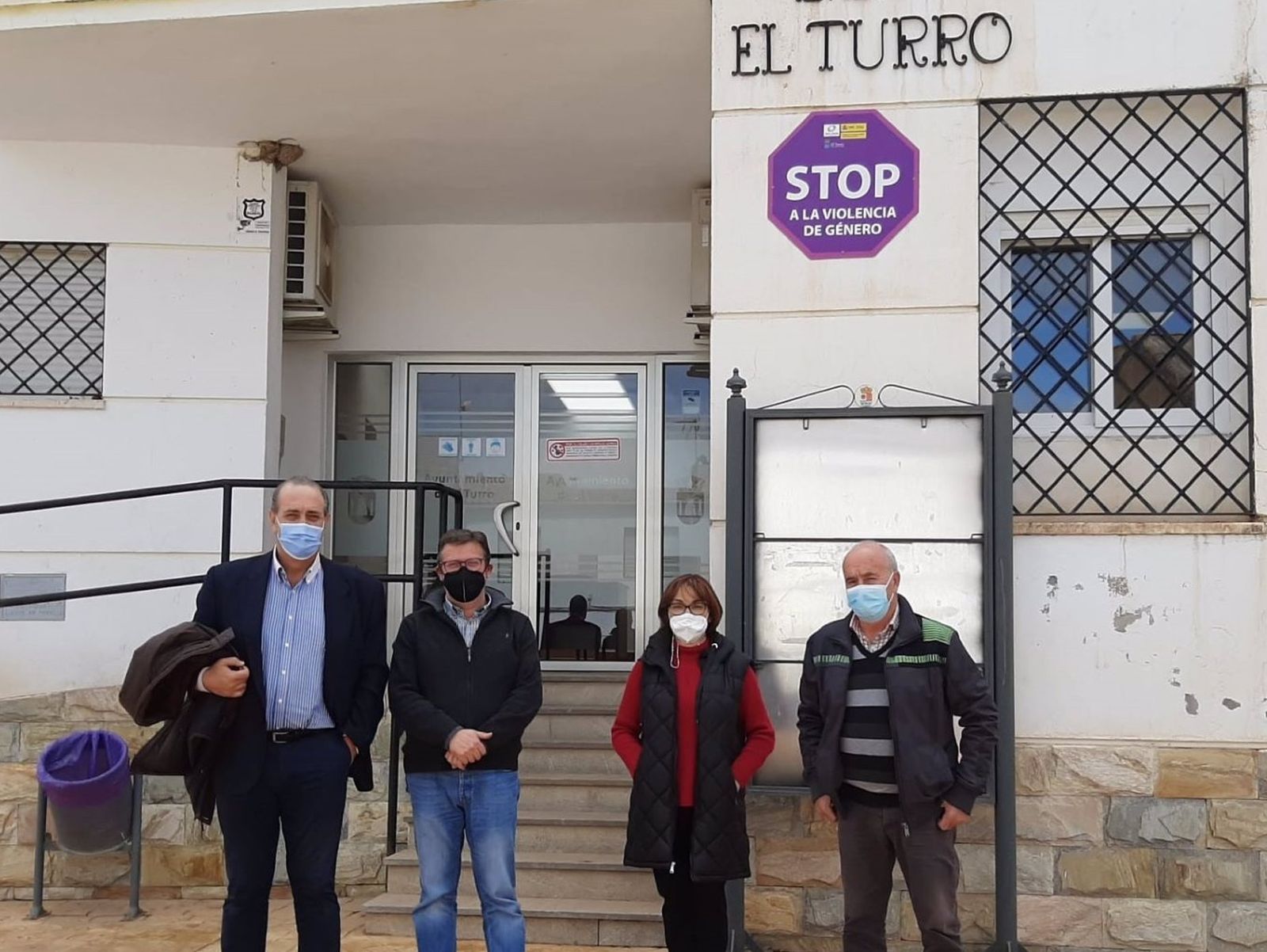 El delegado territorial de Regeneración, Justicia y Administración Local en Granada, Enrique Barchino en su visita a El Turro