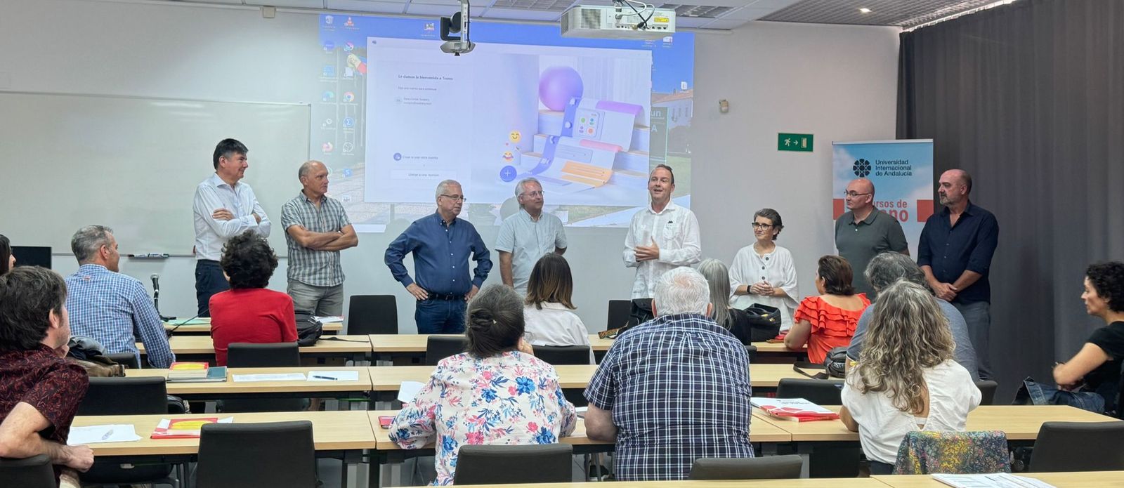 Participantes en el cursos sobre la Atlántida en La Rábida.