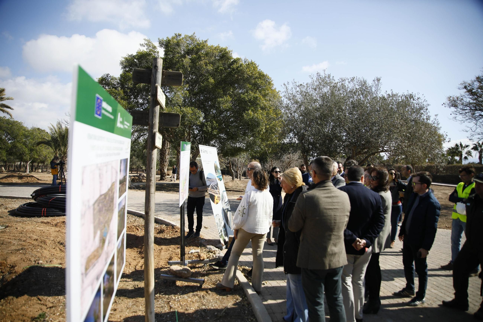 Imágenes de las obras en el parque del Boticario de Almería