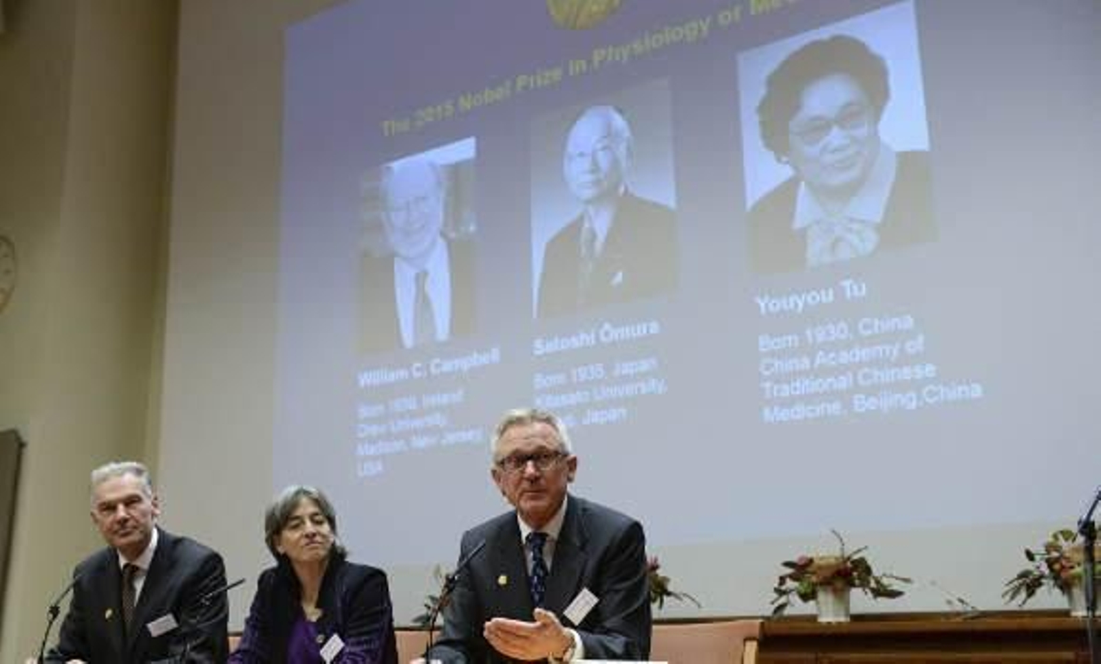 Nobel de Medicina para William C. Campbell, Satoshi Omura y Youyou Tu