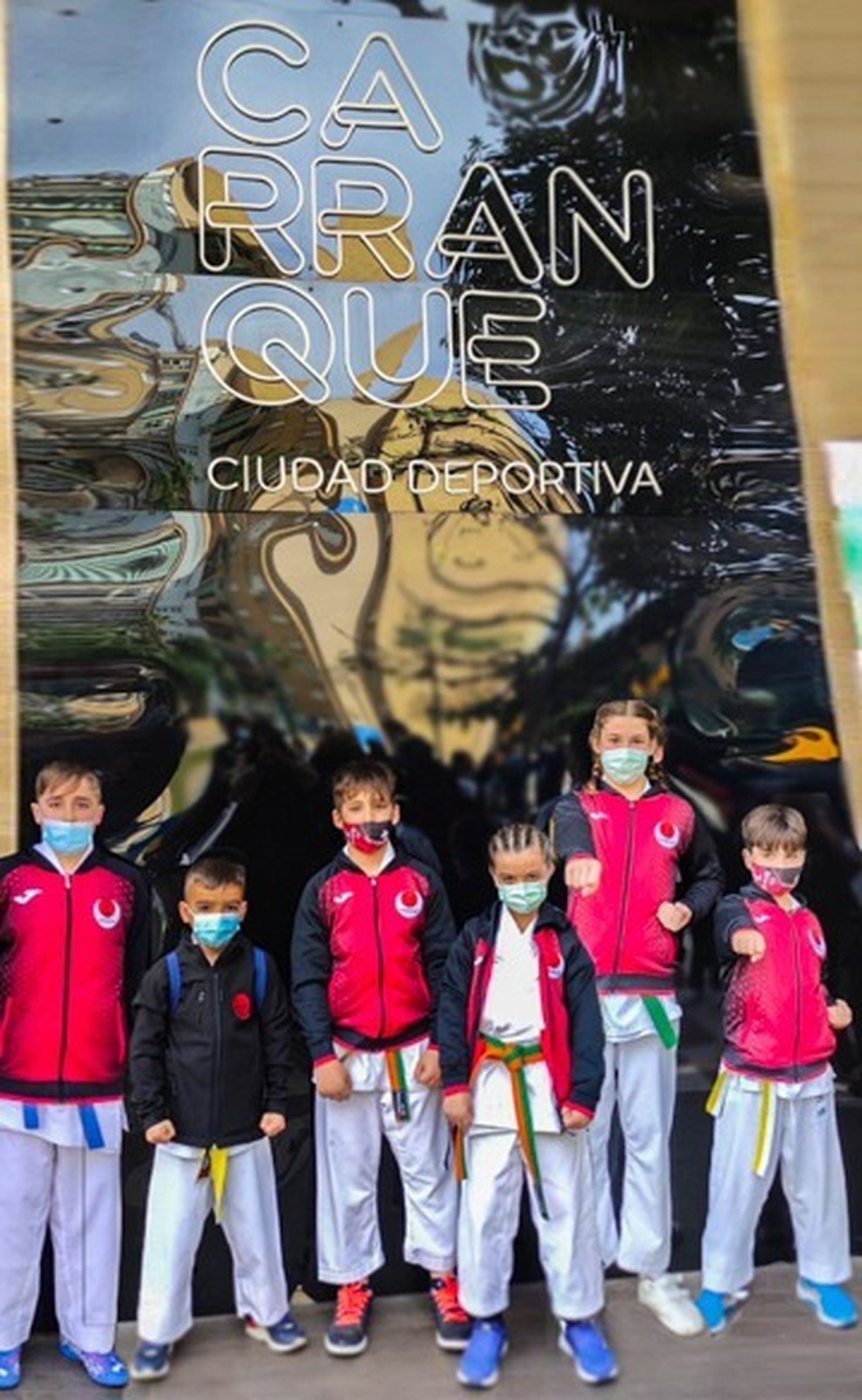 El Dakentai estuvo representado en Málaga por varios alumnos.