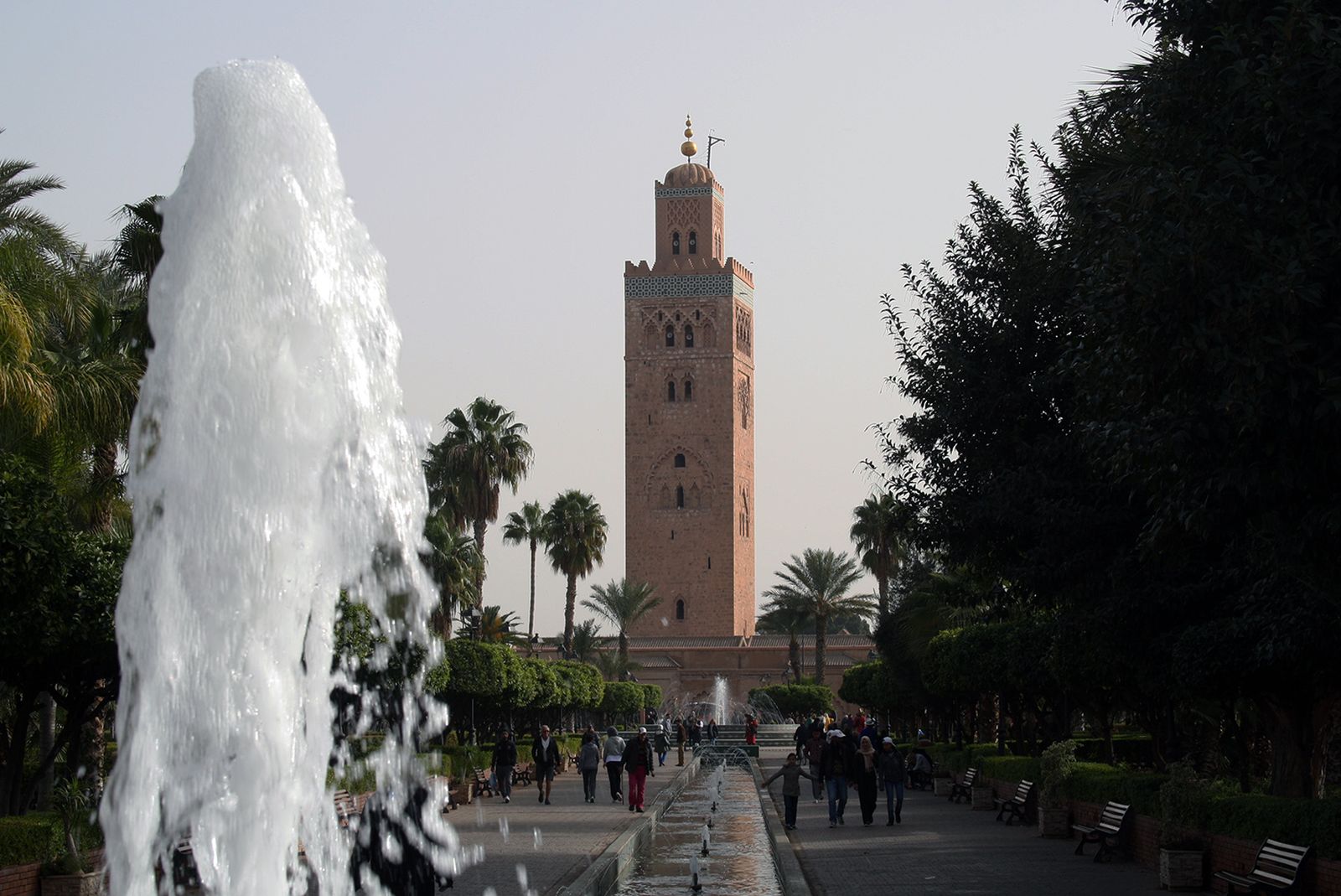 El minarete de la Koutoubia, en Marrakech. La hermana mayor de la Giralda.