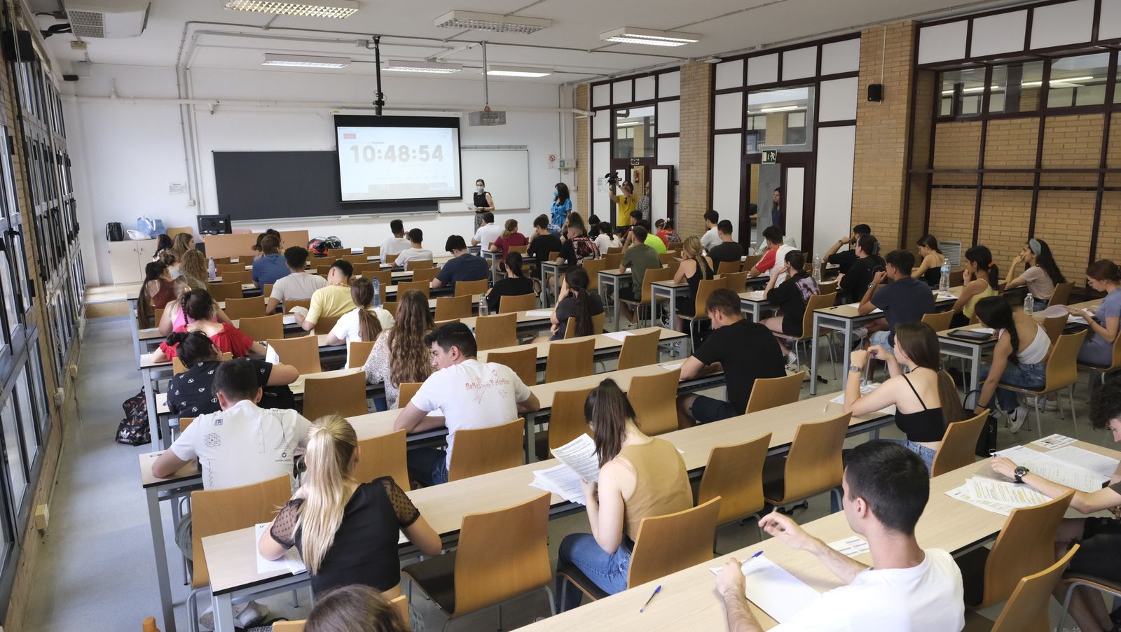 Imágenes de las pruebas de acceso de la PEvAU en la Universidad de Almería