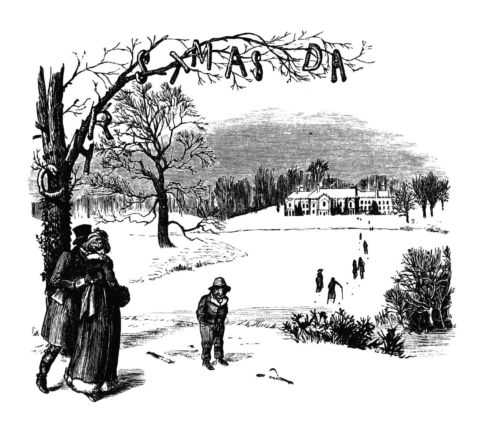 La mano de Randolph Caldecott. Algunos de los dibujos que hizo para la reedición de 1885 el ilustrador victoriano y que se han incluido en el volumen.