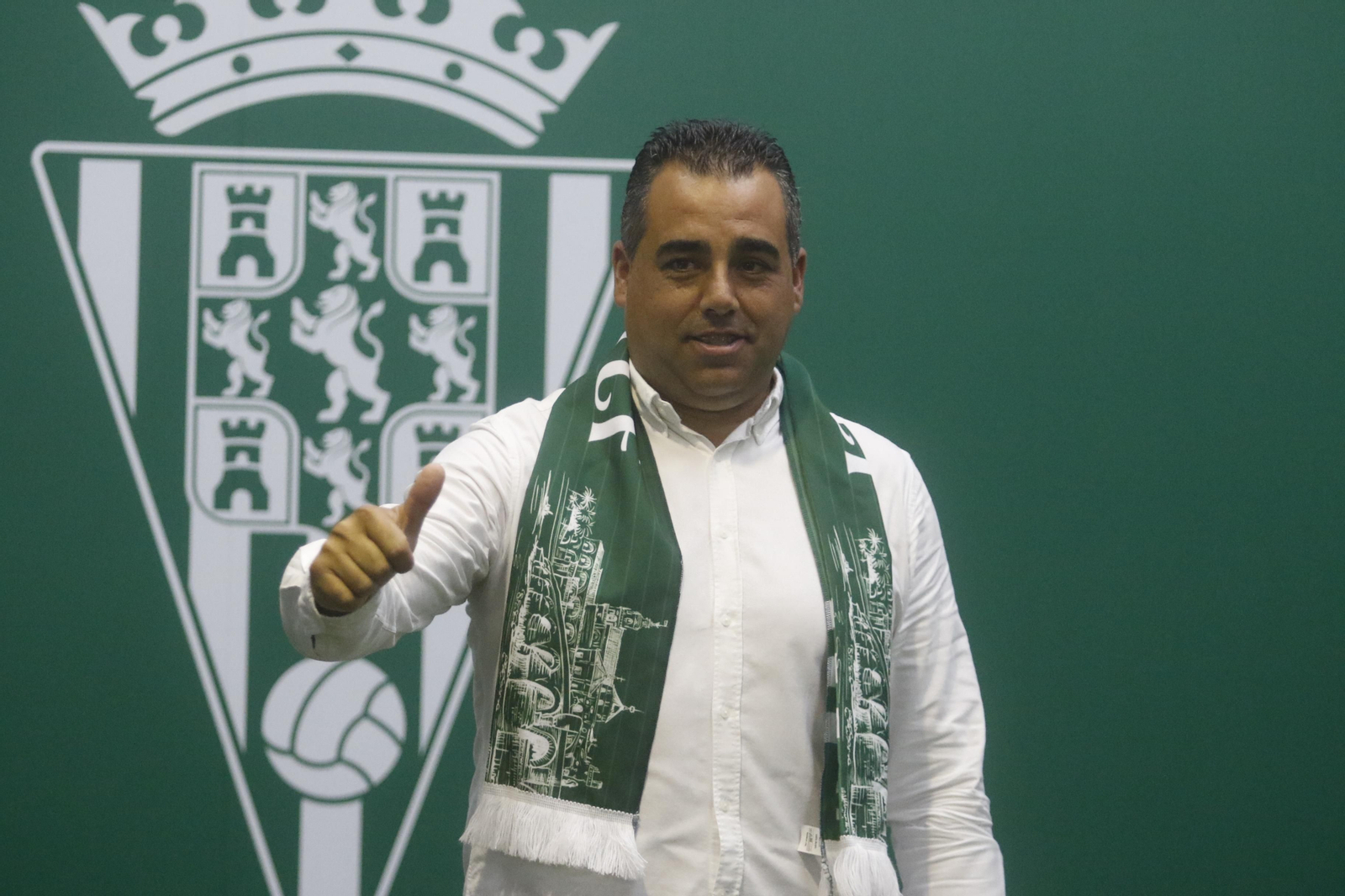 La presentación de Germán Crespo como entrenador del Córdoba CF, en imágenes