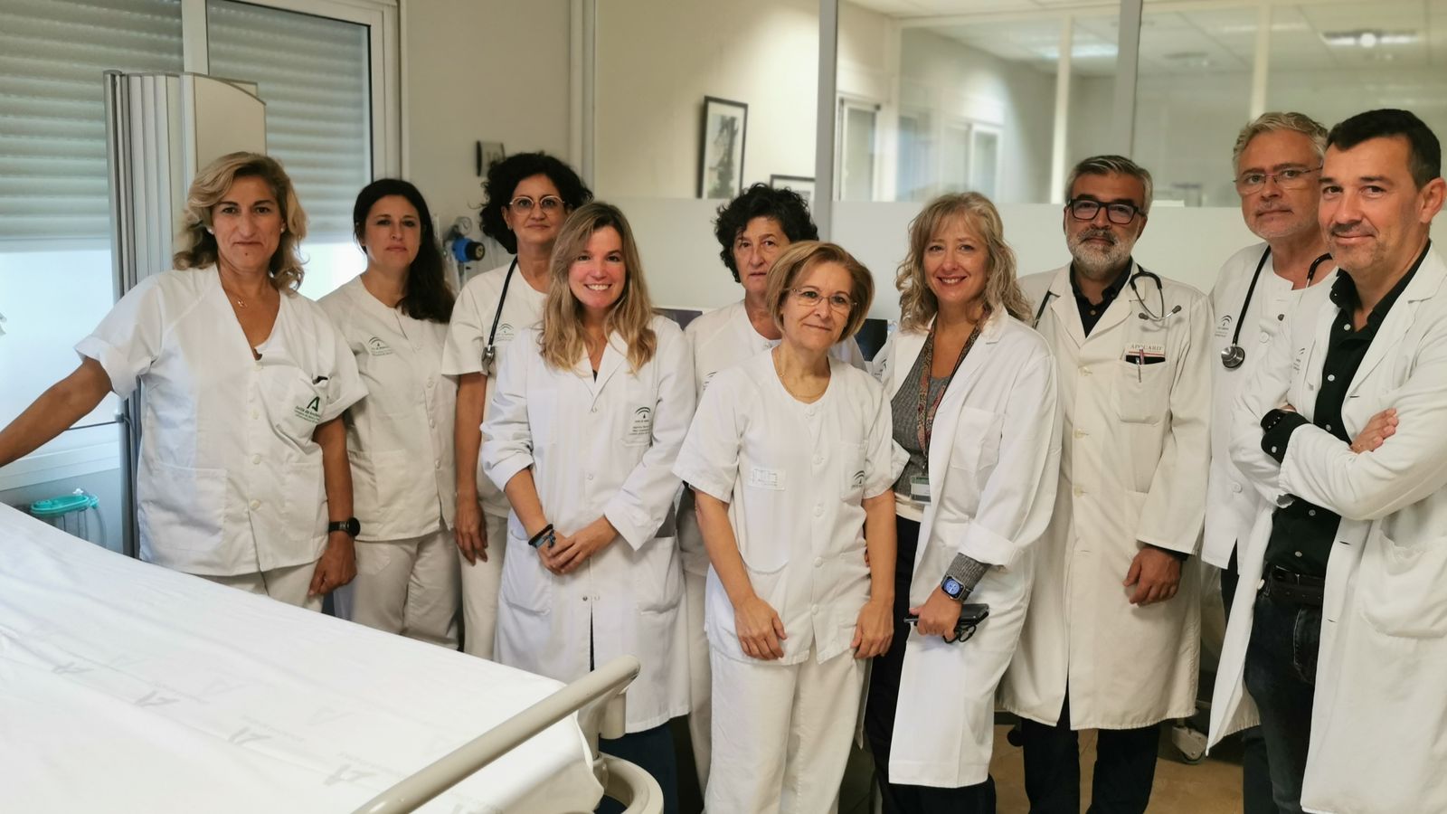 Profesionales de la Unidad de Día de Medicina Interna del Hospital El Tomillar.
