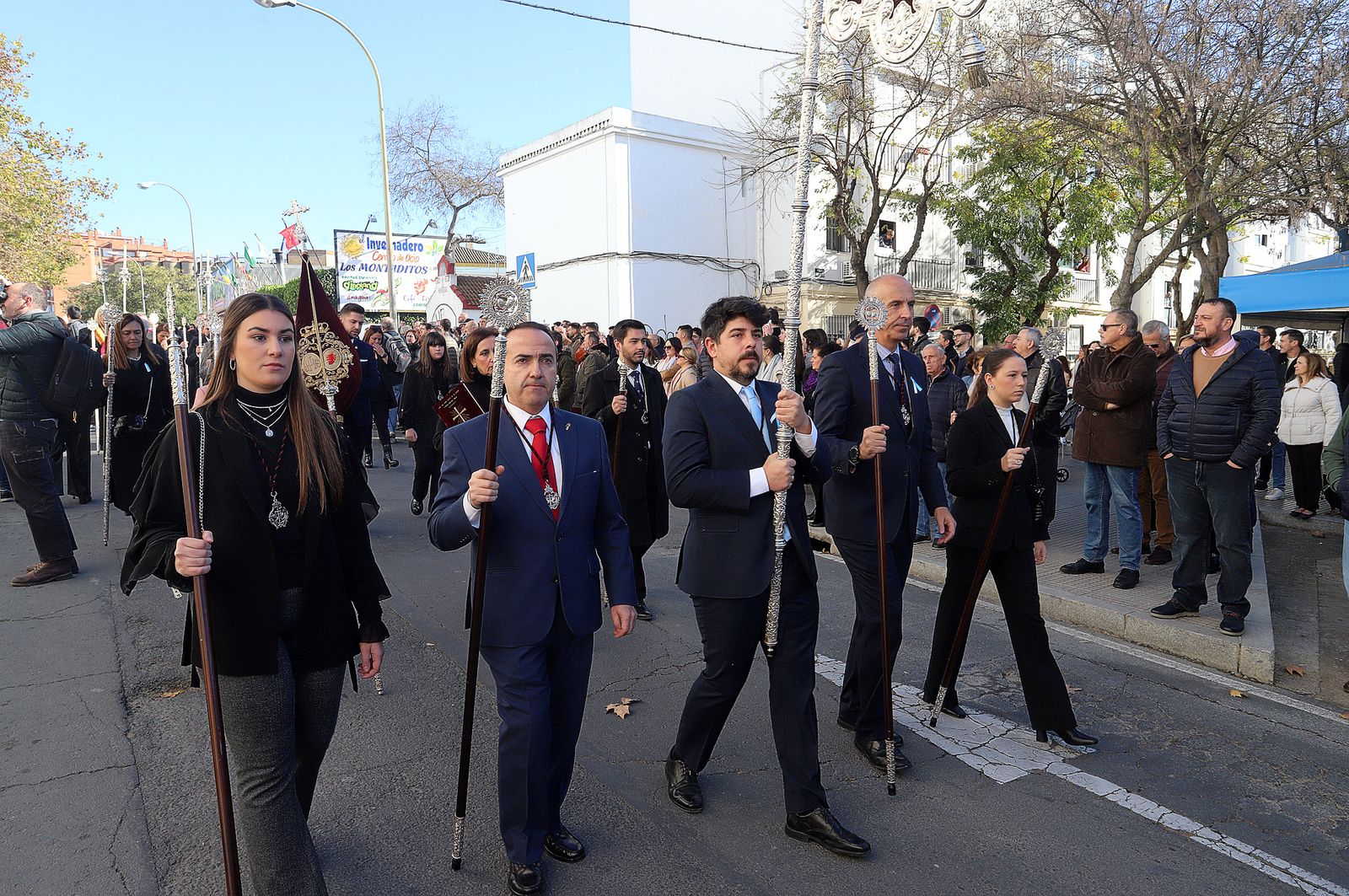 Imágenes del ambiente en la procesión de San Sebastián