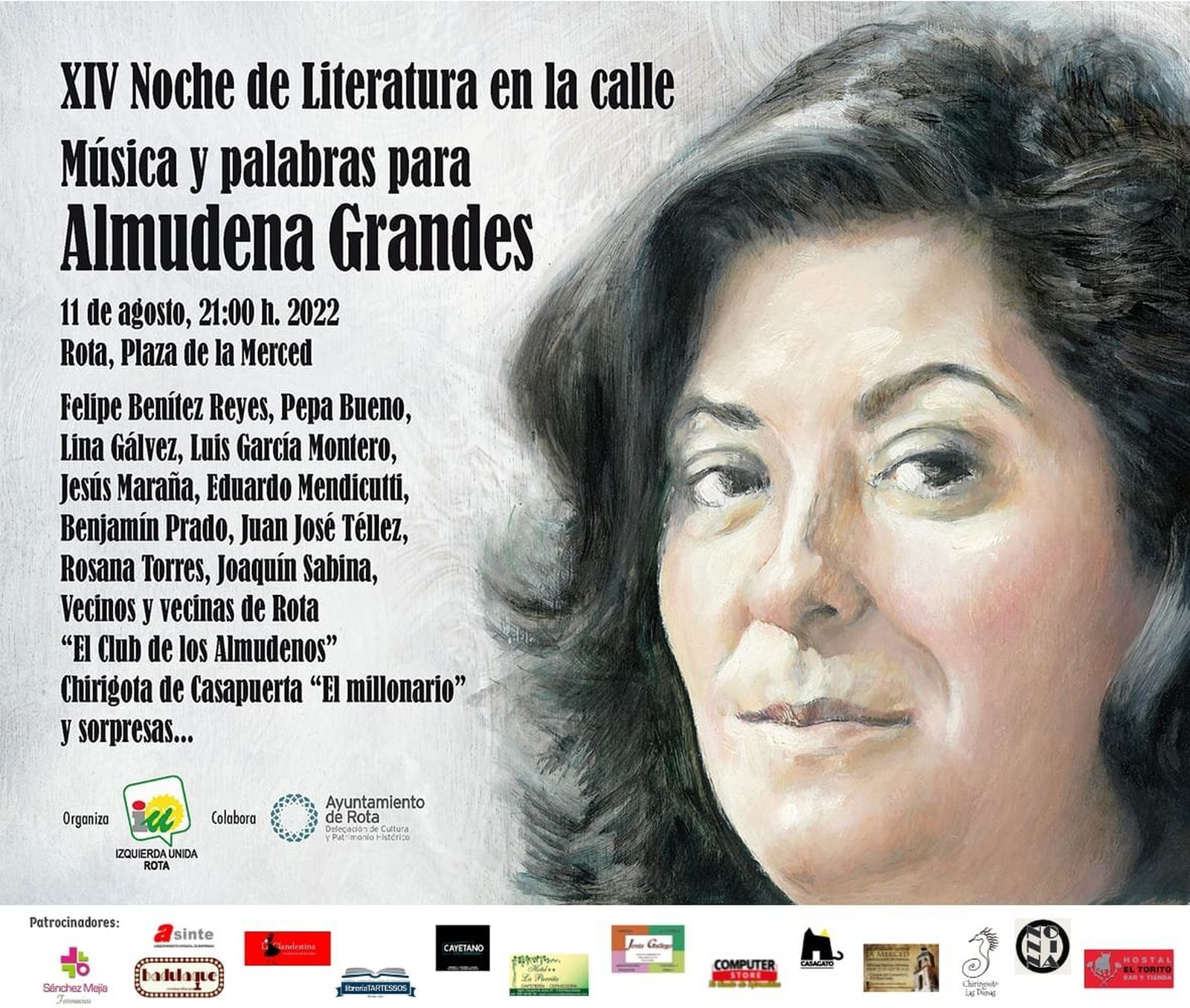 Música y letras para homenajear a Almudena Grandes en Rota